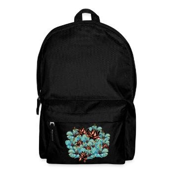 Fleurs - Sac à dos - noir - Devant