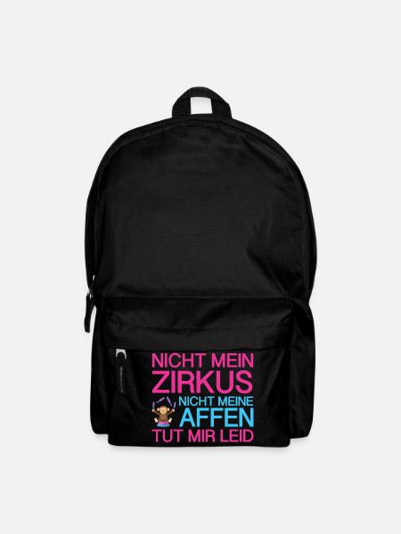 Nicht mein Zirkus: nicht meine Affen - sorry - Rucksack - Schwarz