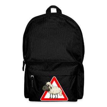 Schaf - Rucksack - Schwarz - Vorne
