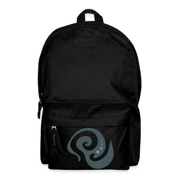 Gray spiral - Backpack - black - Front