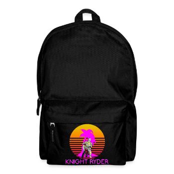 KNIGHT RYDER - MEDIEVAL BMX BIKER RETRO SUNSET 80s - Rucksack - Schwarz - Vorne