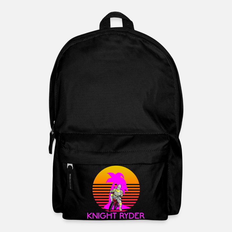 KNIGHT RYDER - MÉDIÉVAL BMX BIKER RÉTRO SUNSET 80s - Sac à dos - noir