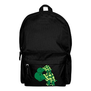 kuscheln baby kind kleines junges mama papa famili - Rucksack - Schwarz - Vorne