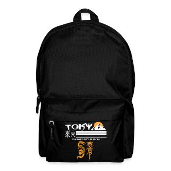 Tokio Orange - Rucksack - Schwarz - Vorne