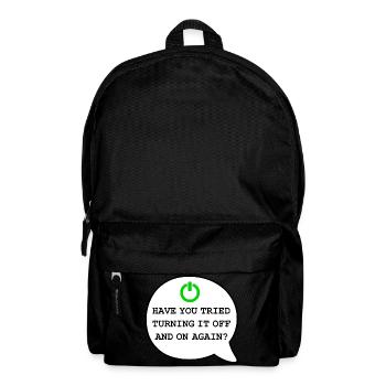 Computer Support Tried turning it off and on again - Rucksack - Schwarz - Vorne