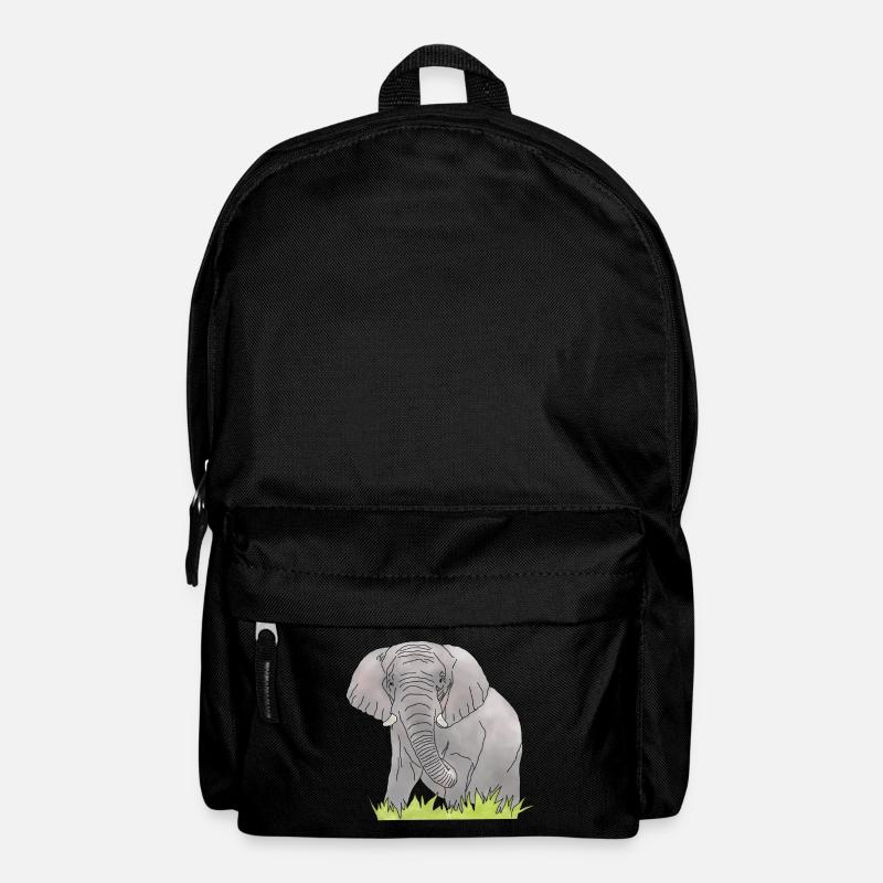 Elefant - Rucksack - Schwarz