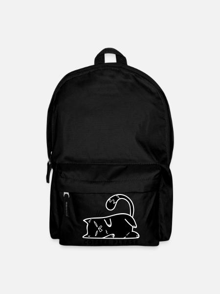 Coffee cat caffeine Cat Coffee cat lover - Backpack - black