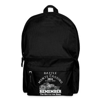 Schlacht von Monte Cassino 1944 - Rucksack - Schwarz - Vorne