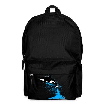 Orca, killer whale, killer whale, killer whale, sea - Backpack - black - Front