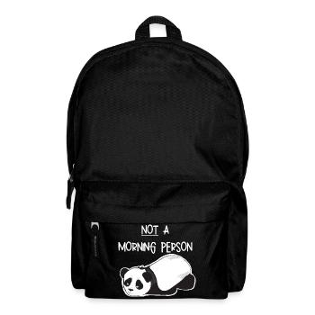 Not a morning person-Grumpy Panda - Backpack - black - Front