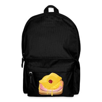 Pineapple,cheese,ham and toast bread -Toast Hawaii - Backpack - black - Front