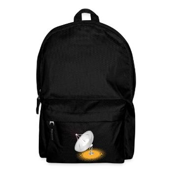 Satellite dish as a design element - Backpack - black - Front