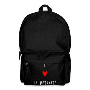 retirement. HAPPY RETIREMENT. HAPPY RETIREMENT. I LOVE - Backpack - black - Front