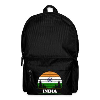 Indien - Rucksack - Schwarz - Vorne