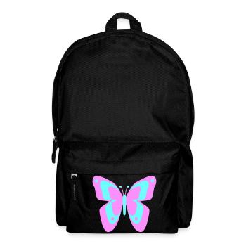 Butterfly Butterfly Insects Spring Summer colorful - Backpack - black - Front