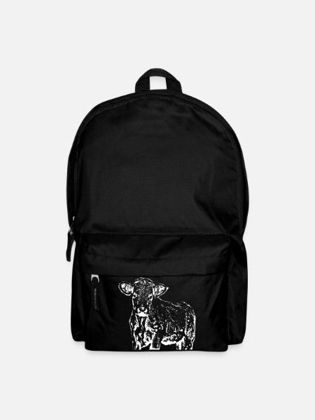 lustige Kuh Geschenk Bauern - Rucksack - Schwarz