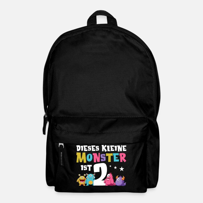 2 Geburtstag 2. Geburtstag Monster Spruch - Rucksack - Schwarz