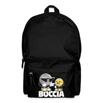 Bocciaspieler Bekleidung mit Boccia Kugeln Boccia - Rucksack - Schwarz - Vorne