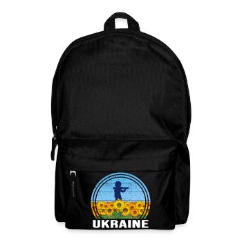 UKRAINE Soldat SONNENBLUME slava ukraini HELD - Rucksack - Schwarz - Vorne