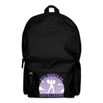 Cheerleading Cheerleader Girl Pompons Gift - Backpack - black - Front