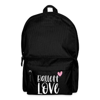Ballett Love Balletttänzerin Ballerina Geschenk - Rucksack - Schwarz - Vorne