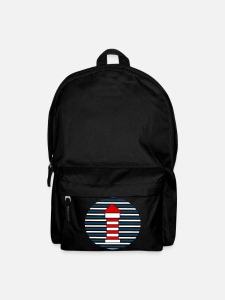 Urlaub Nordsee Ostsee Norddeutschland Geschenk - Rucksack - Schwarz