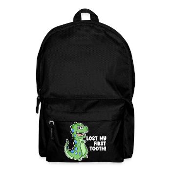 Dino Tooth Gap Dent de lait pour tout-petits - Sac à dos - noir - Devant