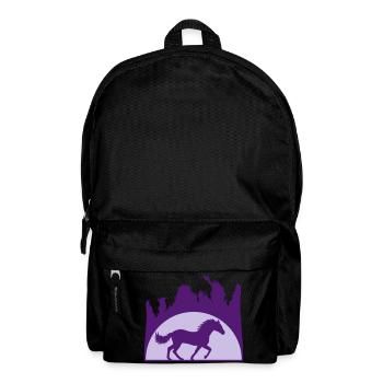 Sonne Strand Palmen Pferd - Rucksack - Schwarz - Vorne