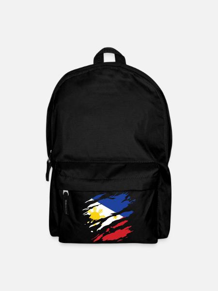 Philippines - drapeau national, rayures, fissures - Sac à dos - noir