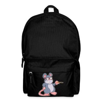 École de pointage des enseignants de souris - Sac à dos - noir - Devant