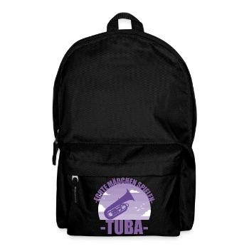 Tuba Musikerin Instrument Mädchen Geschenk - Rucksack - Schwarz - Vorne