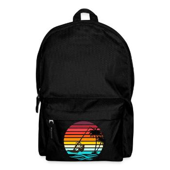 Windsurfer - Retro Vintage Sunset - Rucksack - Schwarz - Vorne