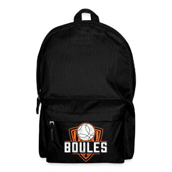Boule boule boules pour bouler pétanque - Sac à dos - noir - Devant