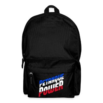 Petanque Power Boule Boccia Spieler - Rucksack - Schwarz - Vorne