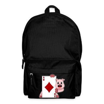 Pig Poker Poker Card Game - Backpack - black - Front