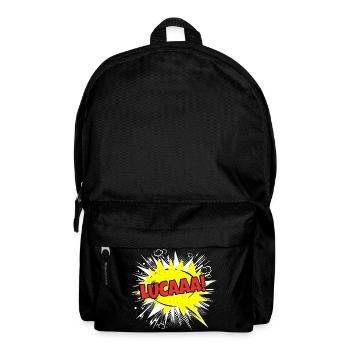 Luca Name Funny Speech Bubble Lucaaa! - Backpack - black - Front