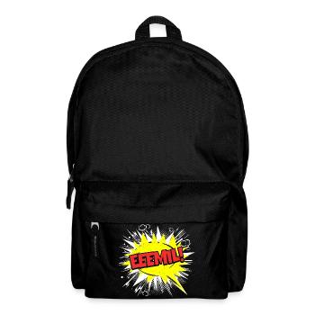 Emil nom drôle bulle de dialogue Eeemil ! - Sac à dos - noir - Devant