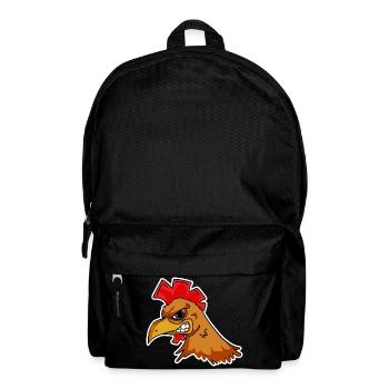 Huhn Kopf - Rucksack - Schwarz - Vorne