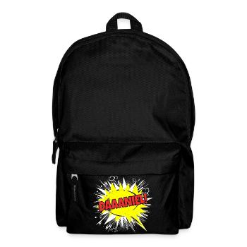 Danie's Name Funny Speech Bubble Daaaniel! - Backpack - black - Front