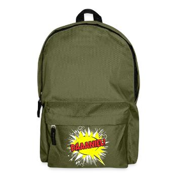 Danie Name Lustige Sprechblase Daaaniel! - Rucksack - Olivgrün - Vorne