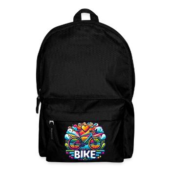 I love my bike - Love My Bike for cyclists - Backpack - black - Front