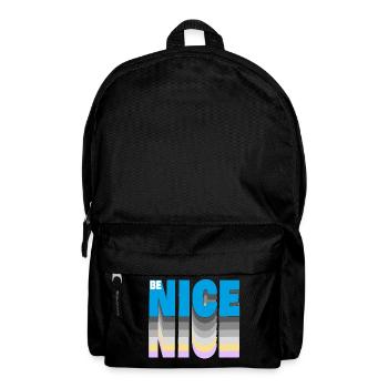 Be nice - Rucksack - Schwarz - Vorne