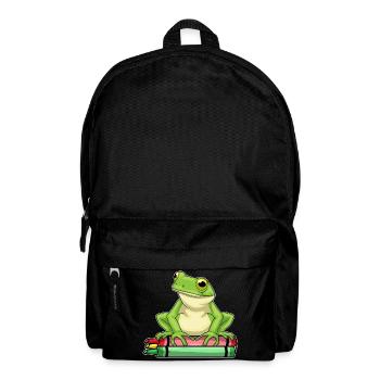 Frog Student Crayons School - Backpack - black - Front