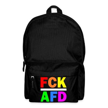 Fck afd - Rucksack - Schwarz - Vorne