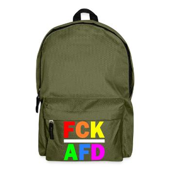 Fck afd - Rucksack - Olivgrün - Vorne