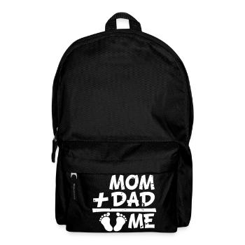 Pregnant Mom Plus Dad Me Belly Pregnancy - Backpack - black - Front