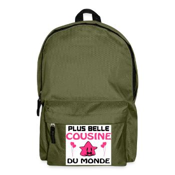 PLUS BELLE COUSINE DU MONDE - Sac à dos - vert olive - Devant