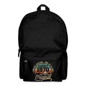 Août 1970 Cadeau D'anniversaire - Né en Août 1970 - Sac à dos - noir - Devant