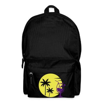 cocktail sunset - Backpack - black - Front