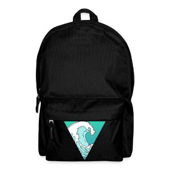 Wave in triangle - Backpack - black - Front